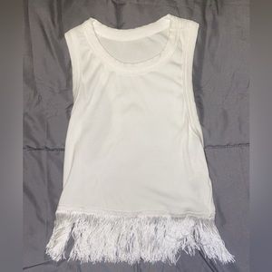 Fringe crop top